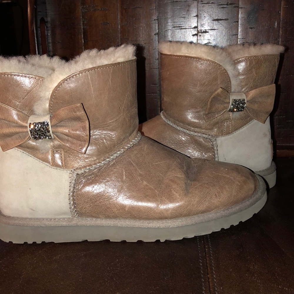 Ugg shorts boots size  9 with  Swarovski Crystal